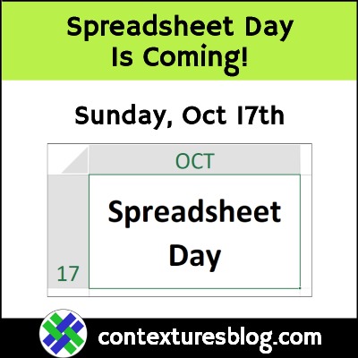 Get Ready for Spreadsheet Day 2021 on Oct 17th