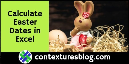 Calculate Easter Date with Excel Formula