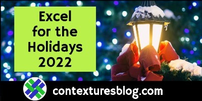 Excel for the Holidays 2022