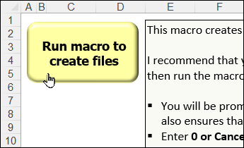 click button to run macro