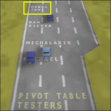 pivot table tester names in Dev Hunter