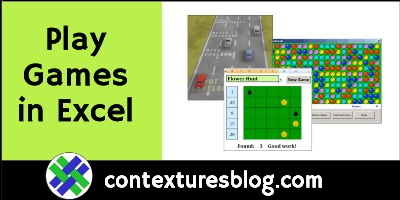 Relax and Enjoy Games in Excel