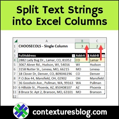 Split Text Into Columns in Excel-Get Specific Column