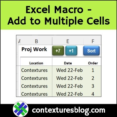 Excel Macro to Increase Amount in Multiple Cells