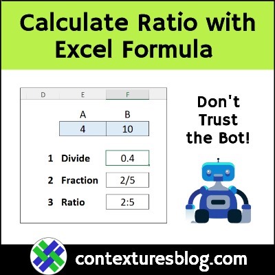 Calculate Ratio with Excel Formula - 3 Steps