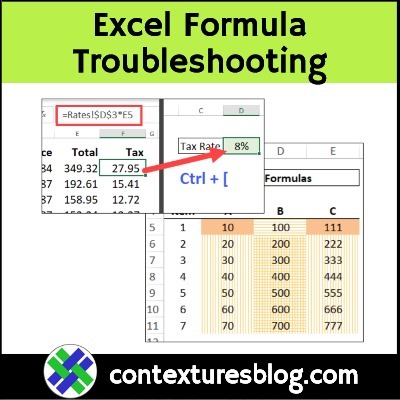 Excel Formula Troubleshooting Tips and Tools